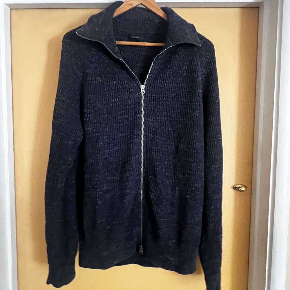 J.crew men's zip-up sweater